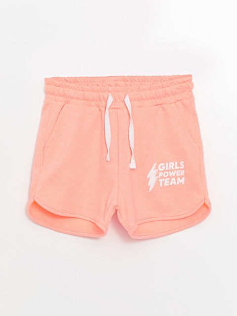 Black&Small Beli Lastikli Baskılı Kız Çocuk Şort - S4O504Z4-GNN