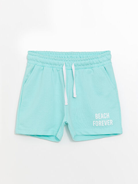 Black&Small Beli Lastikli Baskılı Kız Çocuk Şort - S4O505Z4-GJY