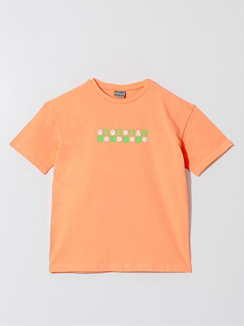 Mışıl Kids Bisiklet Yaka Baskılı Kız Çocuk Tişört - S4O523Z4-GNN