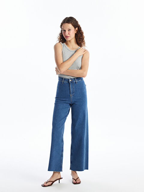 LCW Jeans Wideleg Women's Jeans - S4O608Z8-507