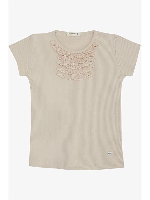 Breeze Bisiklet Yaka Kız Çocuk Tişört - S4O635Z4-FRJ