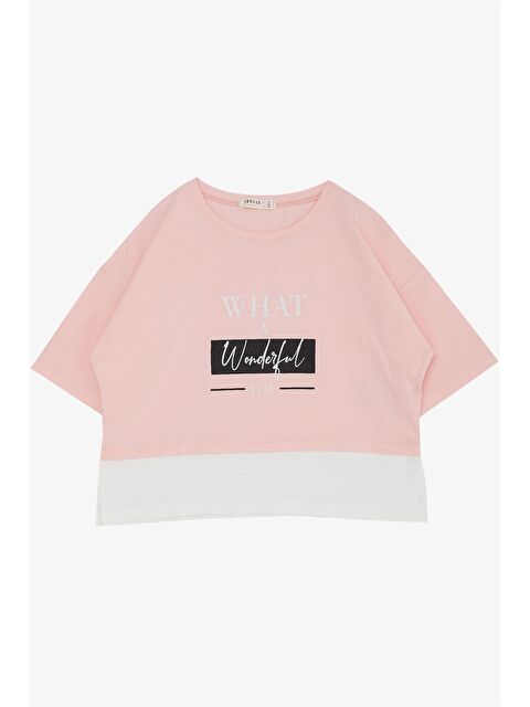 Breeze Bisiklet Yaka Kız Çocuk Tişört - S4O677Z4-FSX