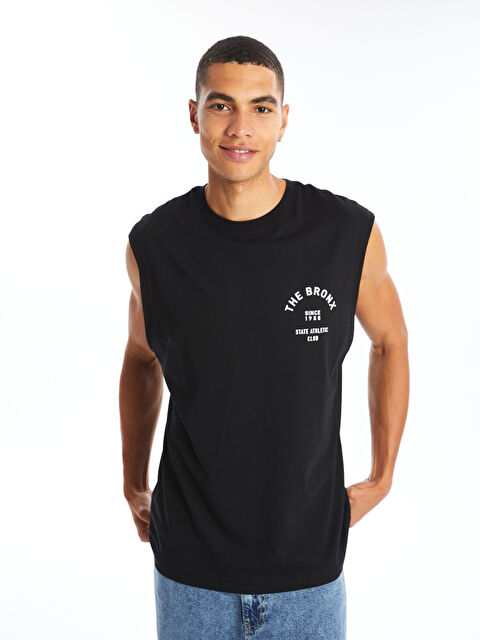 XSIDE Muškarac CRNA Majica bez rukava