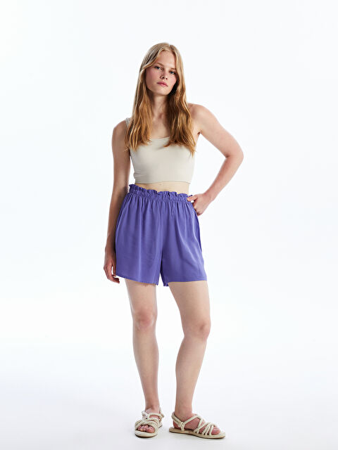 LCW DREAM Kadın Beli Lastikli Düz Şort - S4OC87Z8-UQX