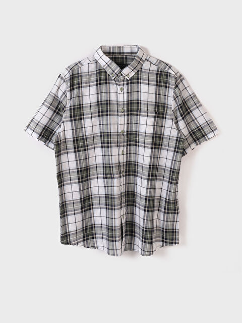 LCWAIKIKI Classic Regular Fit Short Sleeve Plaid Poplin Men's Shirt - S4OD84Z8-LN6