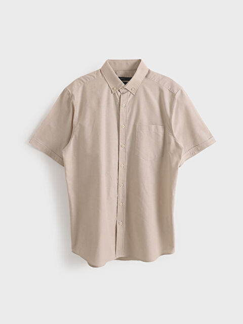 LCWAIKIKI Classic Regular Fit Short Sleeve Men's Shirt - S4OD85Z8-FHL