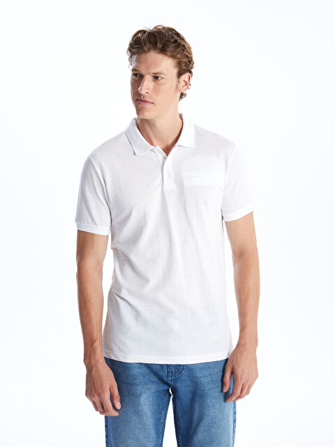 LCWAIKIKI Classic Polo Yaka Kısa Kollu Erkek Dokulu Tişört - S4OE53Z8-Q6K