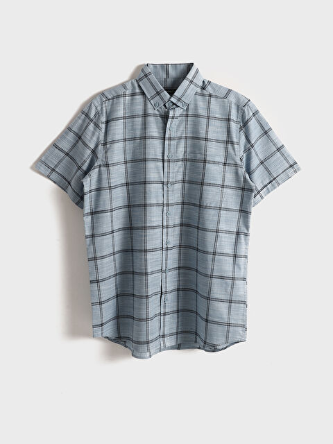 LCWAIKIKI Classic Regular Fit Short Sleeve Men's Shirt - S4OF20Z8-LLC