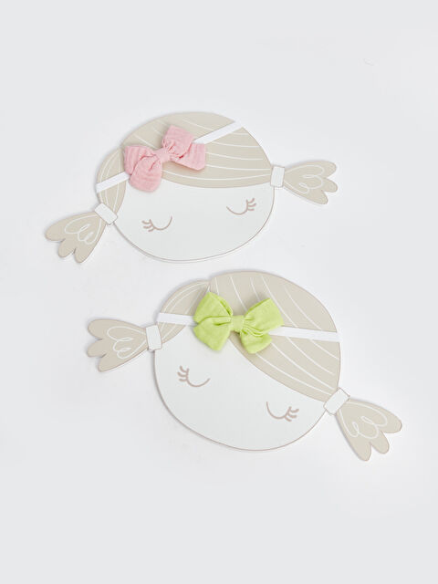 LCW baby Fiyonk Detaylı Kız Bebek Saç Bandı 2'li - S4OF75Z1-K8V