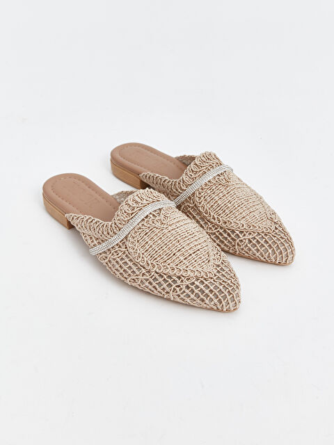 KOOR Örgü Detaylı Kadın Terlik - S4OI22Z8-FM2