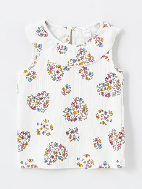 LCW Kids Bebe Yaka Çiçekli Kız Çocuk Bluz - S4OI65Z1-LRA