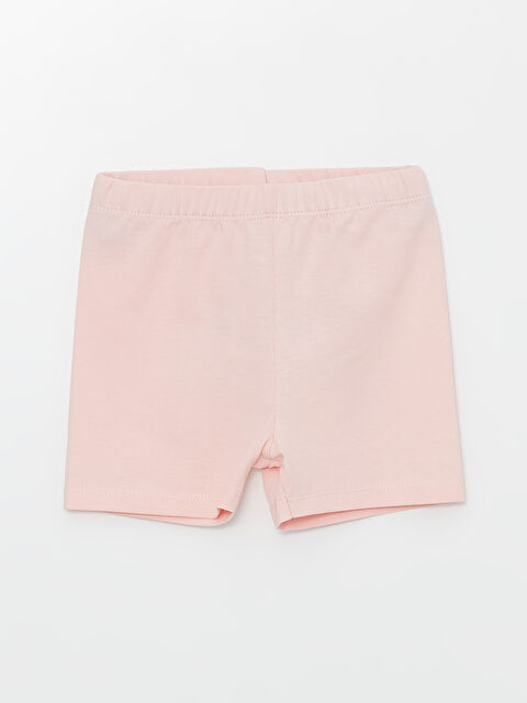 LCW Kids Beli Lastikli Basic Kız Çocuk Kısa Tayt