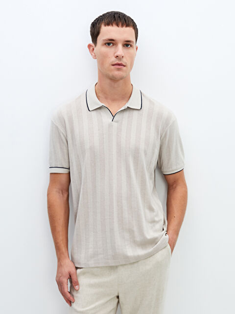 LCW Vision Polo Yaka Kısa Kollu Erkek Tişört - S4OJ76Z8-J0B