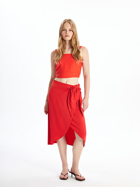 Natuvera Kadın Dar Fit Düz Etek - S4ON15Z8-YLU