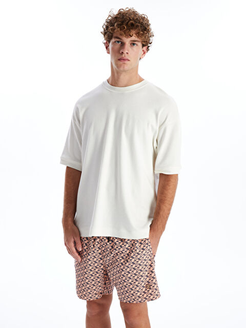 XSIDE Kısa Boy Desenli Erkek Deniz Şortu - S4OO71Z8-KTU