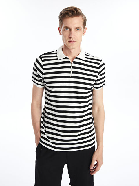 SOUTHBLUE Polo Yaka Kısa Kollu Çizgili Erkek Tişört - S4OO89Z8-CVL