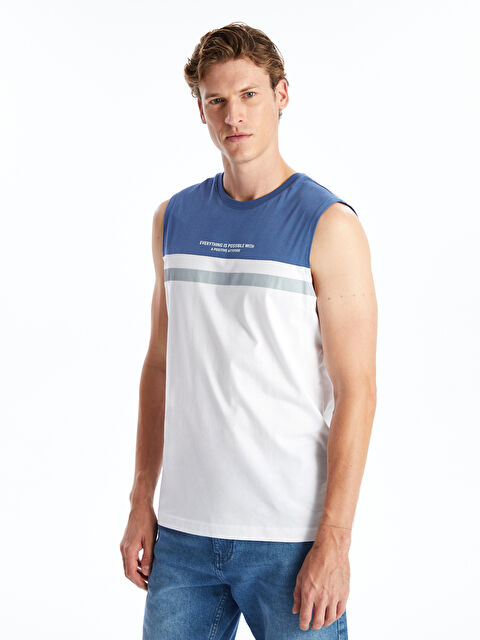 LCWAIKIKI Classic Bisiklet Yaka Erkek Kolsuz Tişört - S4OP59Z8-SXK