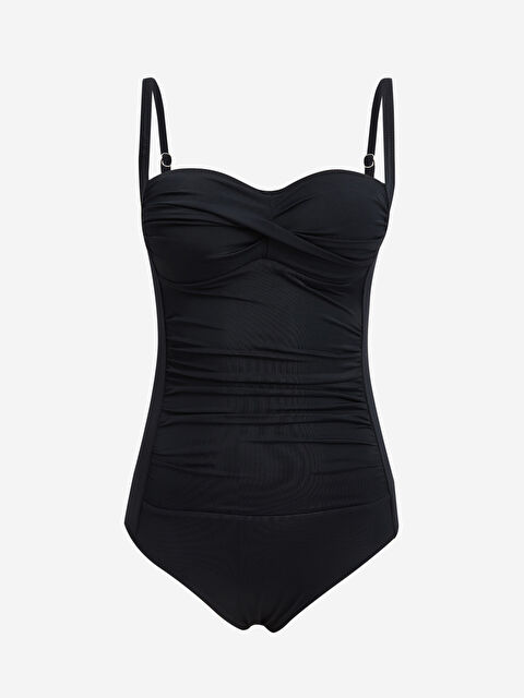 LCW DREAM Kalp Yaka Düz Askılı Kadın Mayo