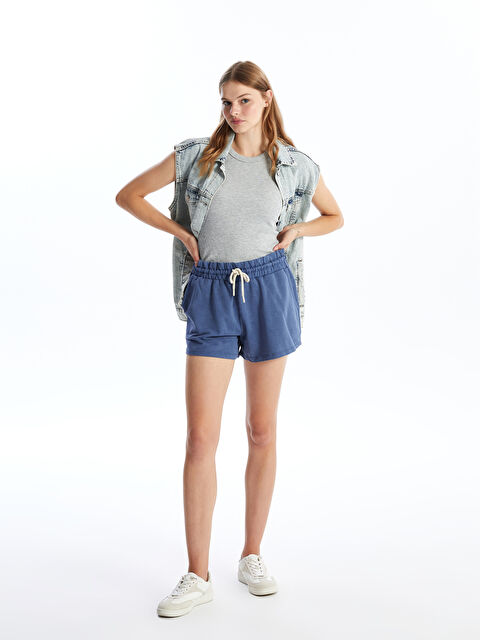 XSIDE Kadın Beli Lastikli Düz Şort - S4OQ03Z8-VDL