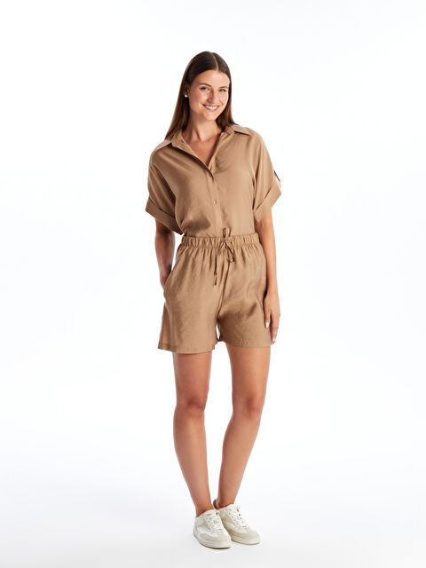 Natuvera Beli Lastikli Kadın Şort - S4OQ09Z8-DFV