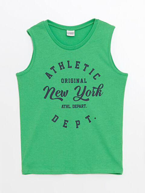 LCW Kids Crew Neck Printed Boys' Vest - S4OQ57Z4-GKJ