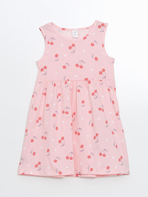 LCW Kids Çilek Baskılı Kız Bebek Elbise - S4OT40Z1-LT4