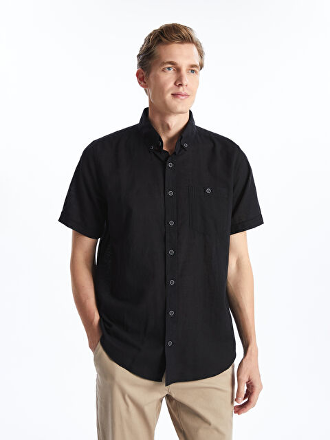 LCWAIKIKI Classic regular fit зығыр қоспасынан ерлер жейдесі - S61850Z8-RQL