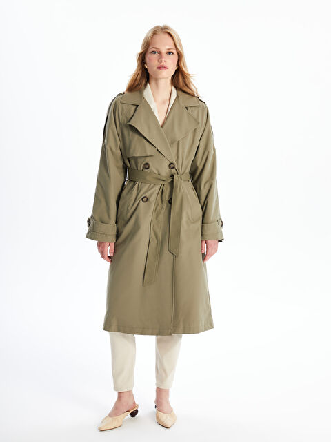 LCW Vision Ceket Yaka Kadın Trençkot - W40086Z8-SNQ