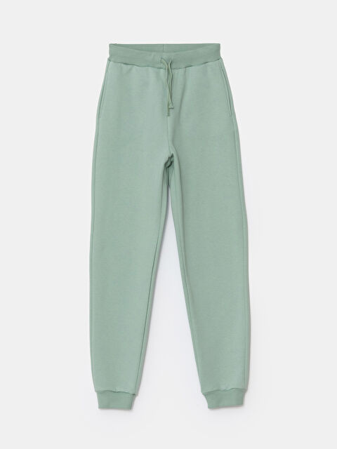 LCW Kids Beli Lastikli Kız Çocuk Kalın Jogger Eşofman Altı - W40096Z4-GBZ