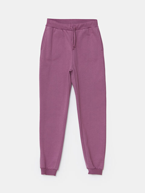 LCW Kids Beli Lastikli Kız Çocuk Kalın Jogger Eşofman Altı - W40096Z4-GHT