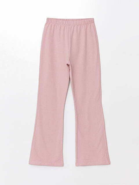 LCW Kids Beli Lastikli İspanyol Paça Kız Çocuk Tayt - W40102Z4-FHR