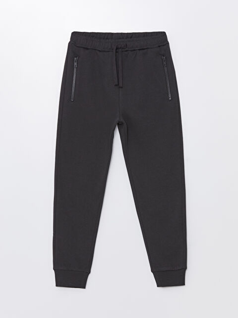 LCW Kids Elastic Waist Boys' Thick Jogger Sweatpants - W40288Z4-JTK