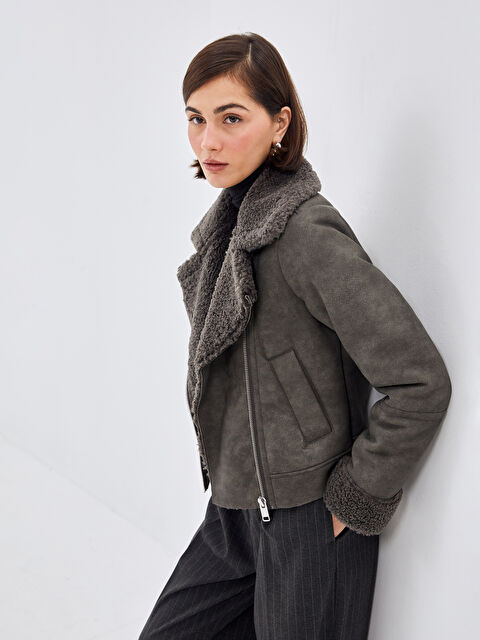 soerte カバーオール Stand collar leather Oversized Leather Blazer | Michael Kors [HK]