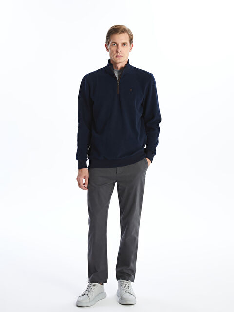 LCWAIKIKI Classic Standart Kalıp Gabardin Erkek Chino Pantolon - W40429Z8-JQN