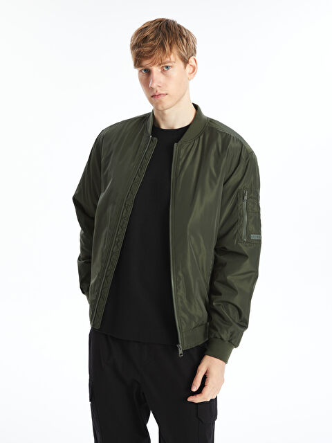 XSIDE Rahat Kalıp Kolej Yaka Bomber Erkek Mont - W40433Z8-V9N