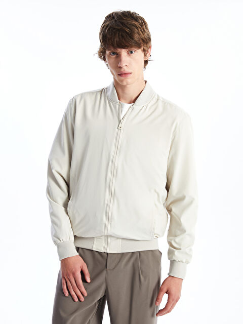 XSIDE Standard Fit College Collar Men's Bomber Jacket - W40447Z8-V4G