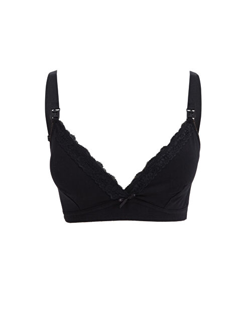 LCW DREAM Balenli Dolgusuz Dantel Detaylı Emzirme Sütyeni - W40480Z8-CVL