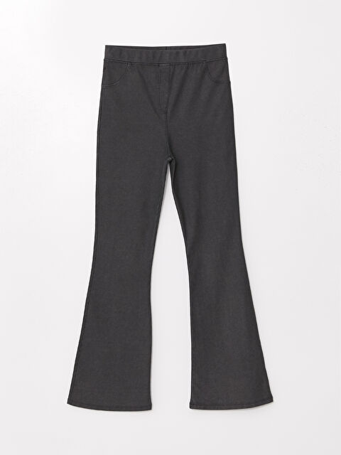 LCW Kids Beli Lastikli İspanyol Paça Kız Çocuk Tayt - W40779Z4-SHP