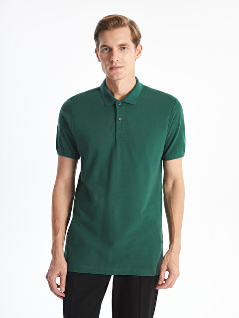 LCWAIKIKI Classic Polo Yaka Kısa Kollu Pike Erkek Tişört - W40808Z8-VEJ