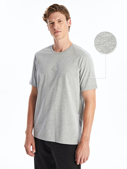 LCWAIKIKI Classic Crew Neck Jersey Men's T-Shirt - W40813Z8-DCR