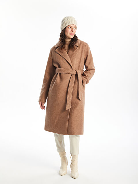 ジャケット・アウター loose wool blend soutien collar coat l_20242-w40820z8-yhq-75-62-89-