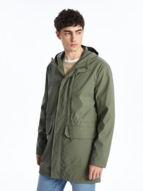 XSIDE Standart Kalıp Kapüşonlu Erkek Mont - W41027Z8-HCZ