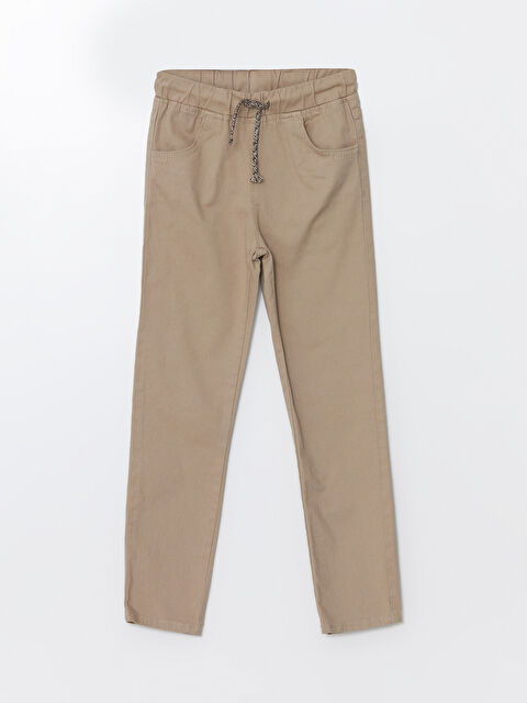 LCW Kids Beli Lastikli Slim Fit Kız Çocuk Pantolon - W41059Z4-YJC