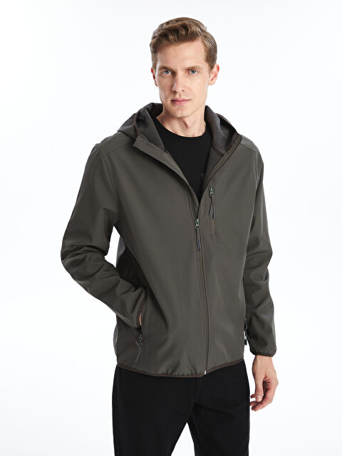 LCWAIKIKI Classic Standart Kalıp Kapüşonlu Erkek Yağmurluk - W41063Z8-HDL