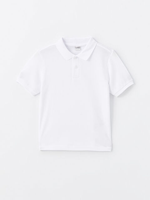 LCW Kids Polo Yaka Kısa Kollu Erkek Çocuk Tişört - W41078Z4-Q6K