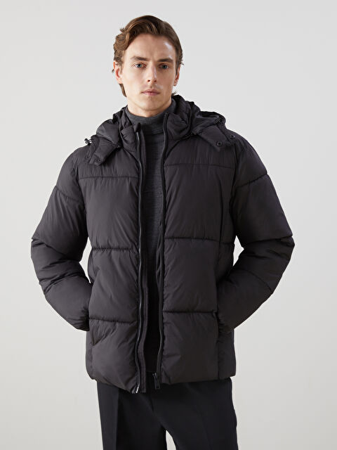 LCW Vision Standart Kalıp Kapüşonlu Erkek Şişme Mont - W41103Z8-CVL