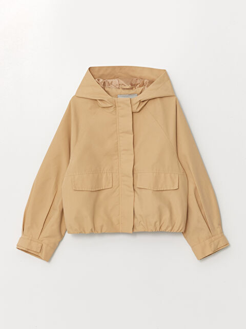 LCW Kids Kapüşonlu Kız Çocuk Trençkot - W41168Z4-GGL