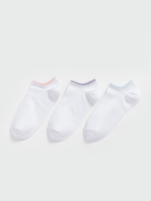 LCW DREAM Kadın Düz Patik Çorap 3'lü - W41197Z8-FFB