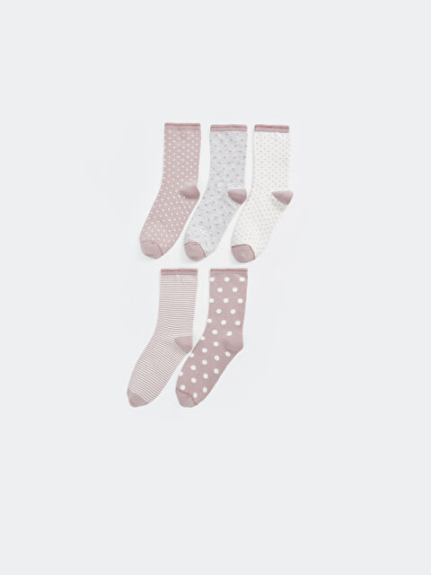 LCW DREAM Desenli Kadın Soket Çorap 5'li - W41255Z8-J3N