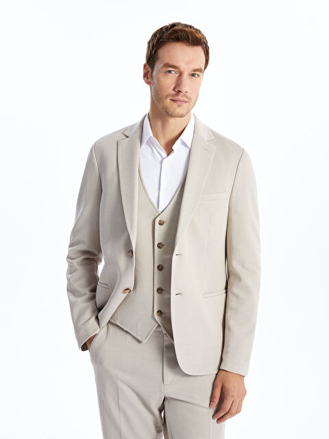 LCW BUSINESS Dar Kalıp Erkek Blazer Ceket - W41307Z8-CZB